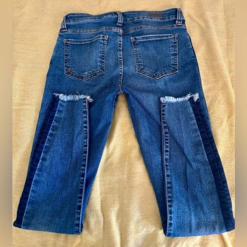 Kut From The Kloth Ankle Skinny Frayed hem Jeans Women’s Size 4 - Picture 3 of 7